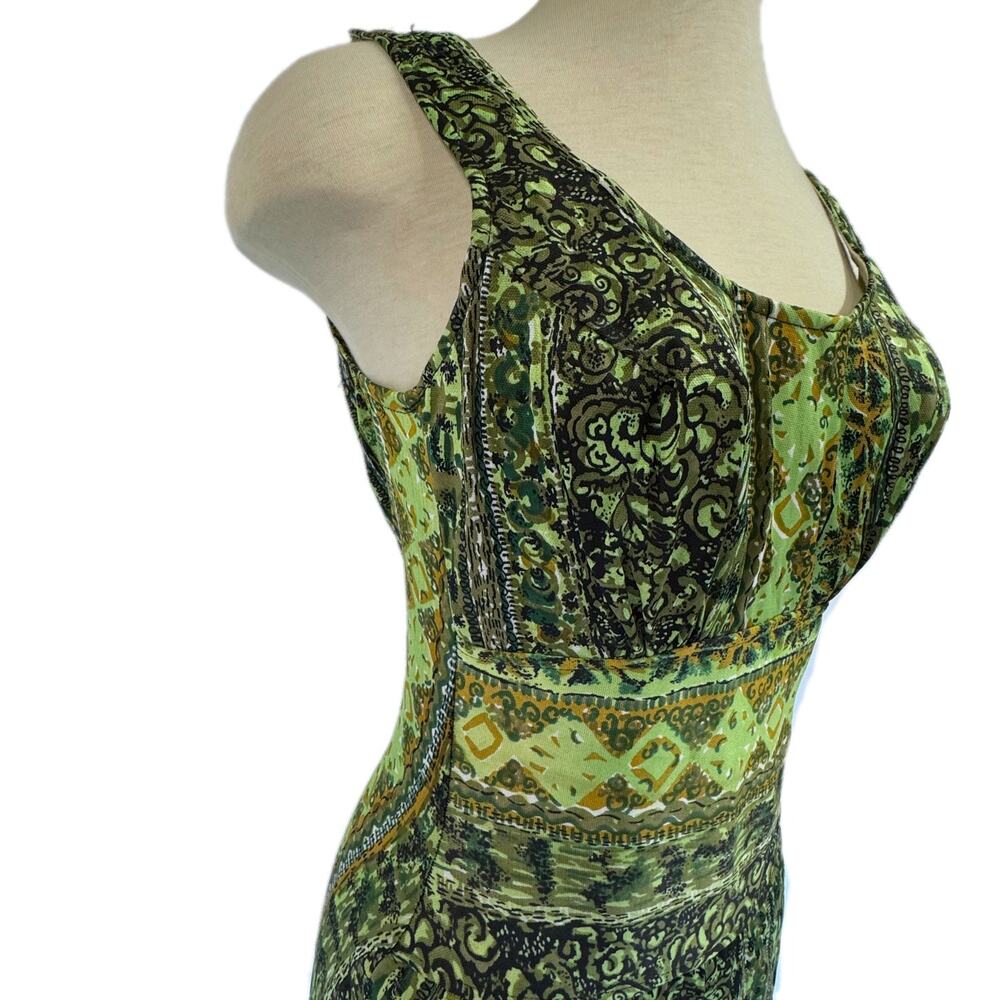 Par Form 1960s Vintage Green Swim Dress Size 12/34 - Picture 3 of 11